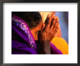 Prayer At Kumba Mela Festival, Allahabad, India Posters by Paul Beinssen