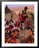 Traditional Dogon Ceremony Associated With The Finish Of The Harvest, Tirelli, Mali  Prints by Patrick Syder