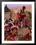 Traditional Dogon Ceremony Associated With The Finish Of The Harvest, Tirelli, Mali  Prints by Patrick Syder