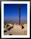 The Serpent and Cross Monument on the Summit of Mt. Nebo, Mt. Nebo, Jordan Posters by Patrick Syder