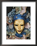 Venetian Paper Mache Mask Worn for Carnivals and Festive Occasions, Venice, Italy  Prints by Dennis Flaherty
