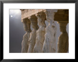 Sculptures of the Caryatid Maidens Support the Pediment of the Erecthion Temple Posters by Nancy Noble Gardner
