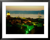 Evening Over Town and Golf St. Tropez, St. Tropez, France  Prints by Barbara Van Zanten