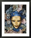 Venetian Paper Mache Mask Worn for Carnivals and Festive Occasions, Venice, Italy Posters par Dennis Flaherty