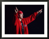 Eminem on Stage at the Gig on the Green Festival in Glasgow Green, August 2001 Kunstdrucke