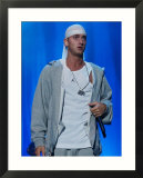 Eminem on Stage at the Gig on the Green Festival in Glasgow Green, August 2001 Poster