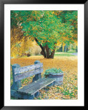 Bench, Autumn Colors  Art by Lynn Eodice