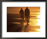 Couple Biking Toward Sunset, Monterey, CA  Print by Hal Gage