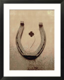 Lucky Horse Shoe on Dusty Rose Metallic IV Photographie