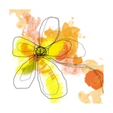Yellow Liquid Flower Photographic Print by Jan Weiss