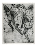 Dancers in Hamburg Poster von Ernst Ludwig Kirchner