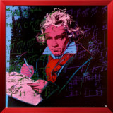 Beethoven, Pink Book Art by Andy Warhol