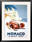 9th Grand Prix Automobile, Monaco, 1937 Print by Geo Ham