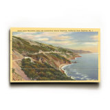 Highway 1, Santa Lucia Mountains, California Wood Sign