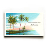 Greetings from the Hawaiian Islands, Aloha Nui Wood Sign