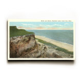 Bluffs and Beach, Cape Cod, Mass Wood Sign