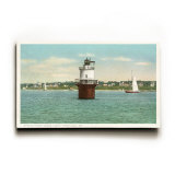 Spring Point Ledge Lighthouse, Portland, Maine Wood Sign