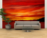 Sunrise, Water, Mulege, Baja, California, Mexico, United States Wall Mural