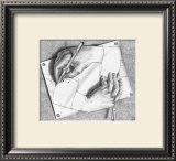Drawing Hands Posters par M. C. Escher