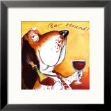 Bar Hound  Print by Tracy Flickinger