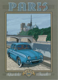 Paris 1963, Dauphine  Poster by Bruno Pozzo
