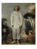 Pierrot, Formerly Called Gilles, 1718-1719 Estampe par Jean Antoine Watteau