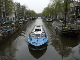 Canal Boat Tour Down the Prinsengracht Canal, Amsterdam, Netherlands Photographic Print by Keenpress 