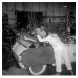 V8 Engine Swap in an Early Corvette Kunstdruck