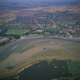 Maldon and Blackwater Estuary Mudflats and Coastal Sea Defences, Essex, England, United Kingdom Photographic Print by Jeremy Bright