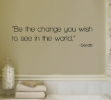 Change - Gandhi Wall Decal