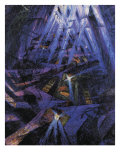 The Strengths of a Street Estampe par Umberto Boccioni