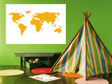 Orange World Wall Mural by Avalisa 