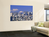 Mt.Fuji and Tokyo Shinjuku Area Skyline, Tokyo, Japan Wall Mural by Steve Vidler