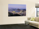 Botafogo and Sugarloaf Mountain from Corcovado, Rio de Janeiro, Brazil Wall Mural by Demetrio Carrasco