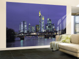 Financial District and Frankfurt Skyline, Germany Wall Mural by Jon Arnold