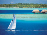 Sailing in Bora-Bora Affiches par John Frumm