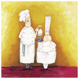 Chef Duo Posters by Tracy Flickinger