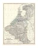 Belgium, Netherlands, c.1861 Giclee Print by Alexander Keith Johnston