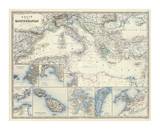 Mediterranean Basin, c.1861 Giclee Print by Alexander Keith Johnston