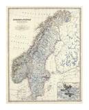 Sweden, Norway, c.1861 Giclee Print by Alexander Keith Johnston