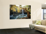 Scenic View of a Waterfall on Havasu Creek Wall Mural