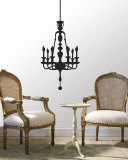 Black Chandelier Wandabziehbild