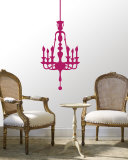 Hot Pink Classic Chandelier Wandabziehbild