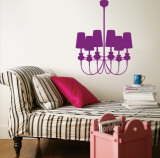 Purple Modern Chandelier Wandabziehbild