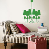 Green Modern Chandelier Wandabziehbild
