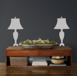Grey Victorian Lamps Wandabziehbild