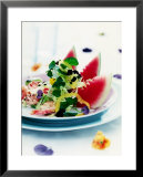 Mixed Salad with Shrimps and Watermelon  Prints by Alexander Van Berge