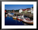 Boats Moored in Channel, Kabelvag, Norway  Prints by Craig Pershouse