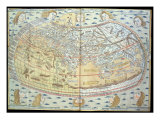 Map of the World, Based on Descriptions and Co-ordinates Given in 'Geographia' Giclee Print by Ptolemy 