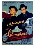 The Shop Around the Corner, German Movie Poster, 1940 Estampe